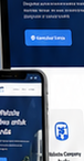 Screenshot nyata landing page mobile pada layar ponsel